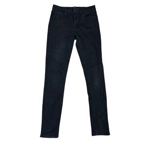 JUST BLACK Womens Skinny Jeans‎ Black Size 26 28 Inseam Basic Simple Casual